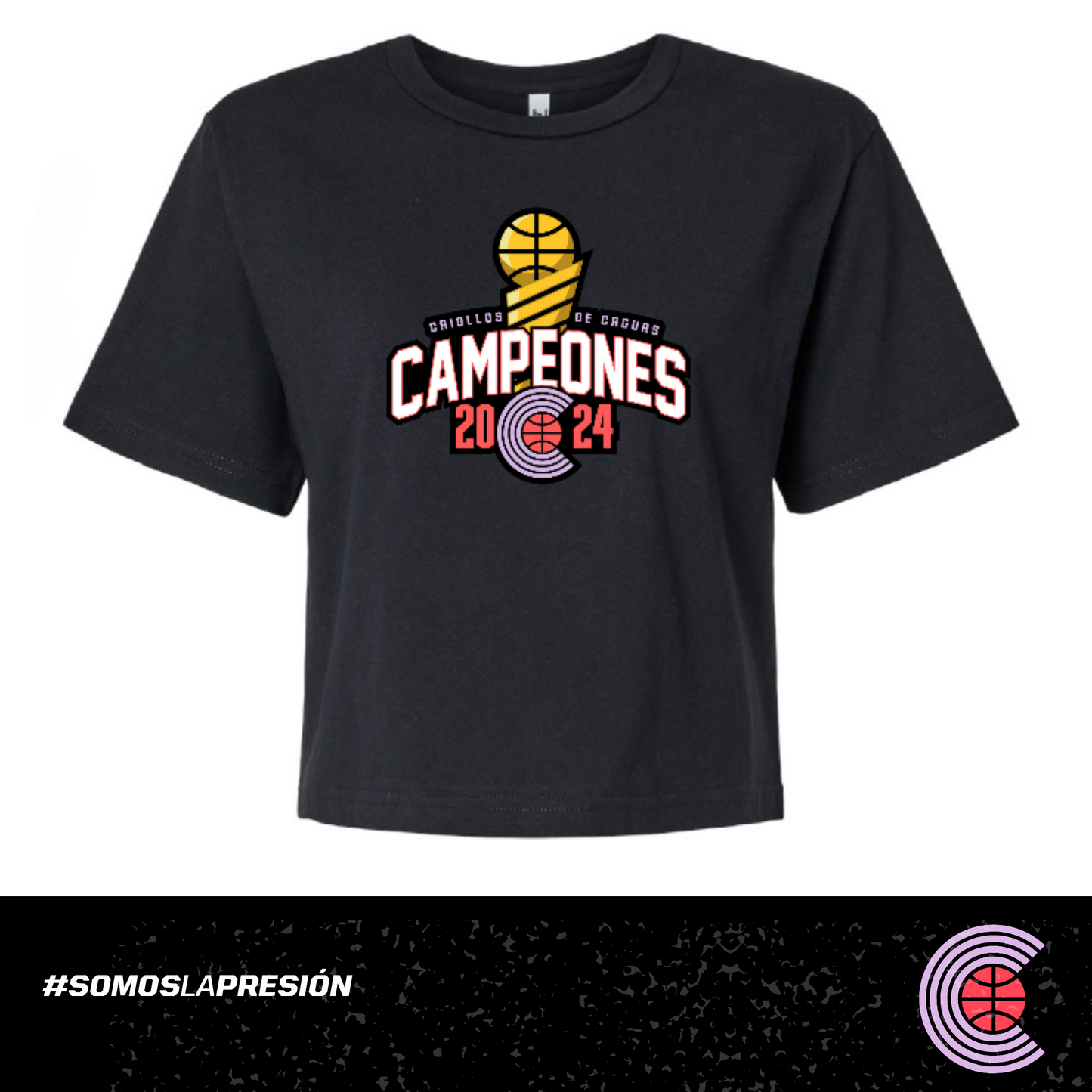 CROP TOP CAMPEONES 2024 (BLACK)