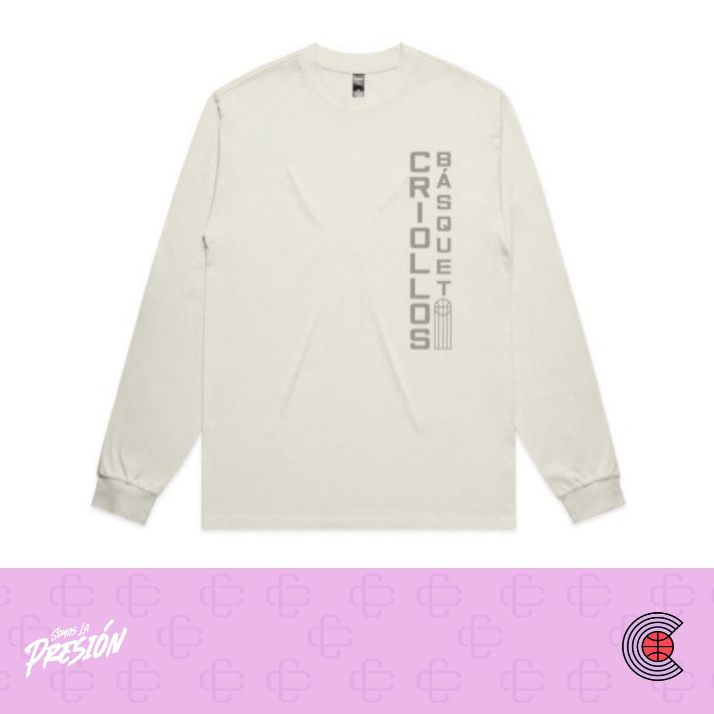 Criollos Básquet - Crema Long Sleeve (2025)