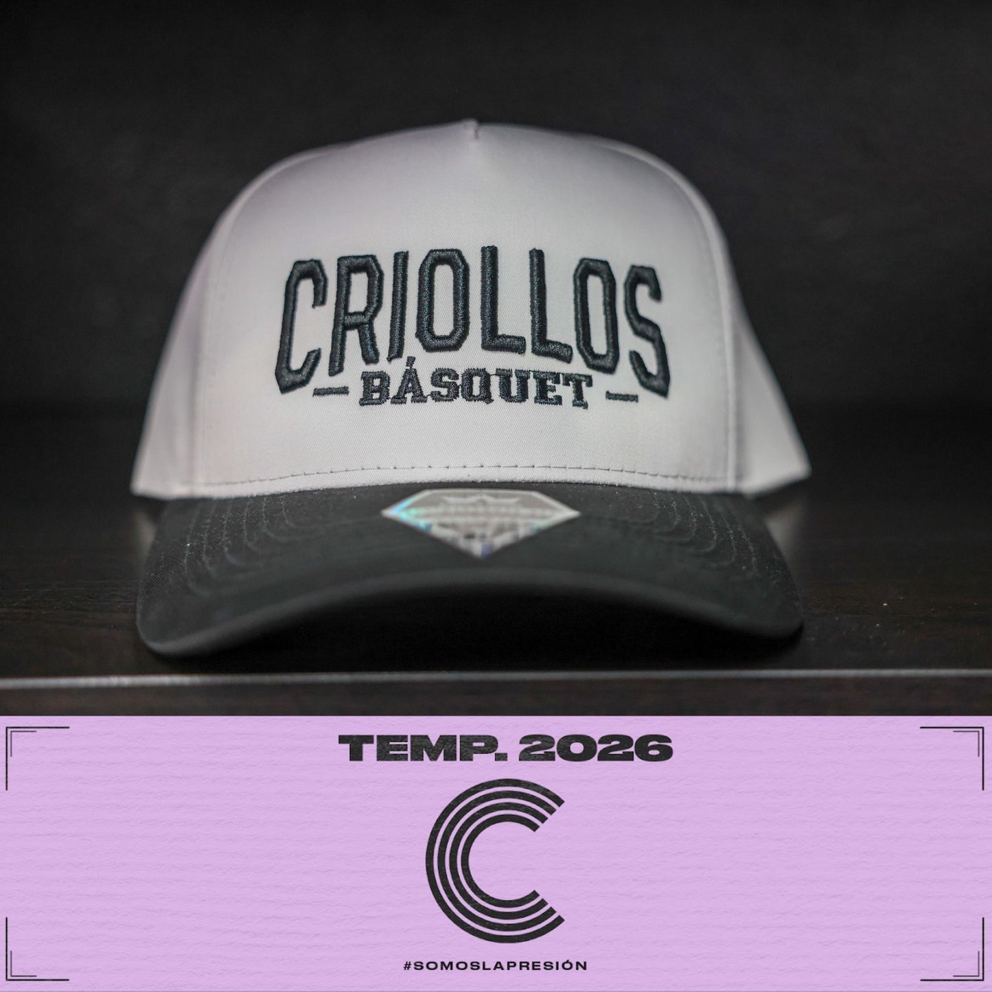 Gorra-Criollos Básquet-Gris