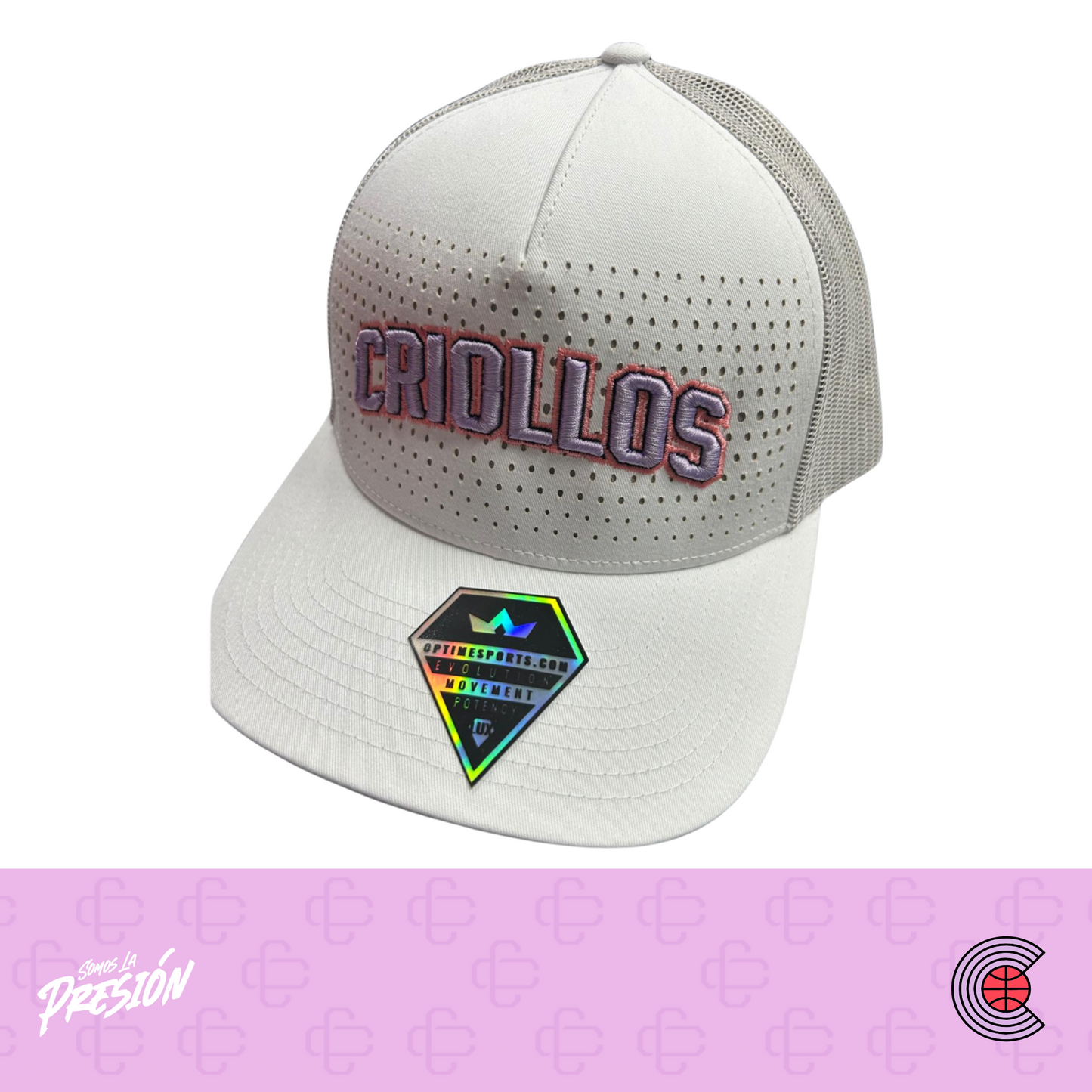 GORRA - Blanca y GrisCriollos (2025)