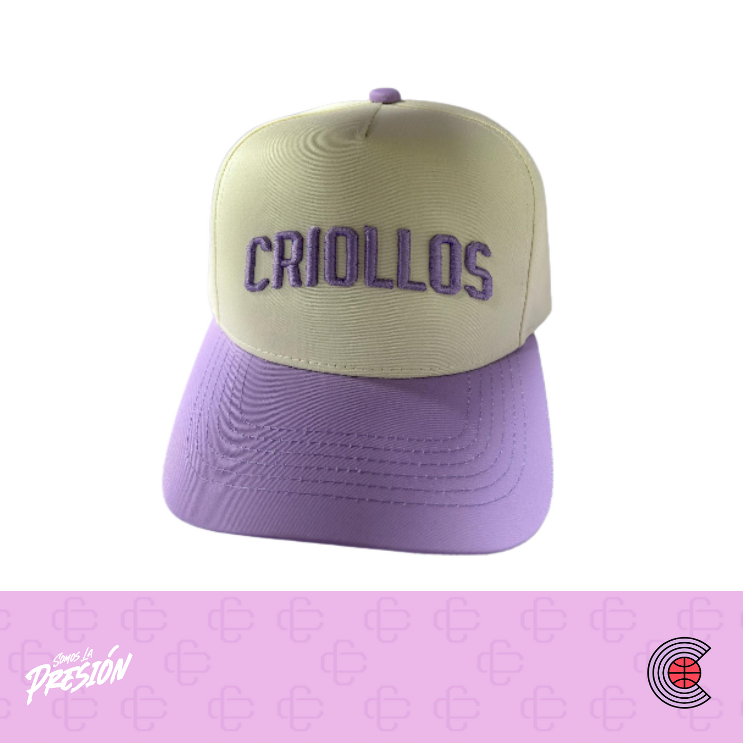 GORRA Criollos (Crema y violeta)