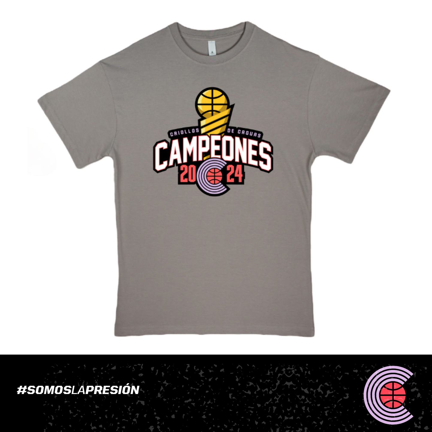 T-SHIRT CAMPEONES GRIS