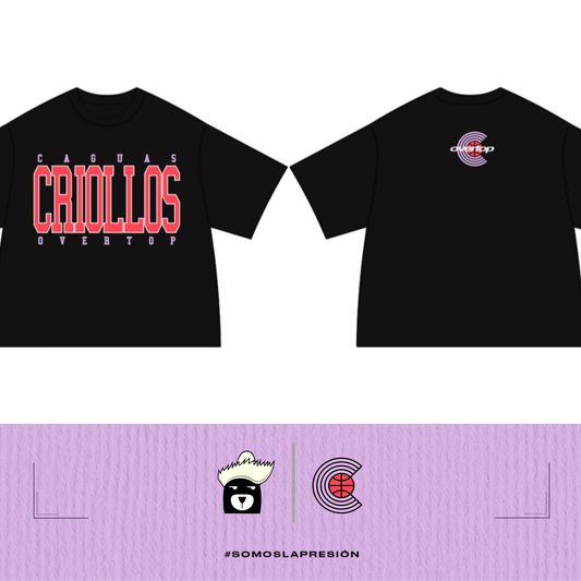 Overtop-Caguas Criollos-T-Shirt-Negro