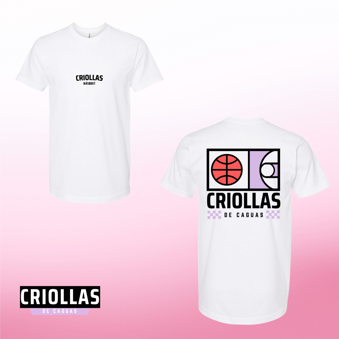 Criollas de Caguas Basquet - T-Shirt Blanca