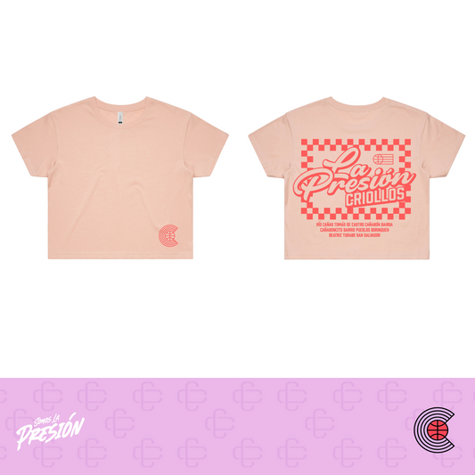 T-SHIRT (Crop Top) - La Presión (pale pink)