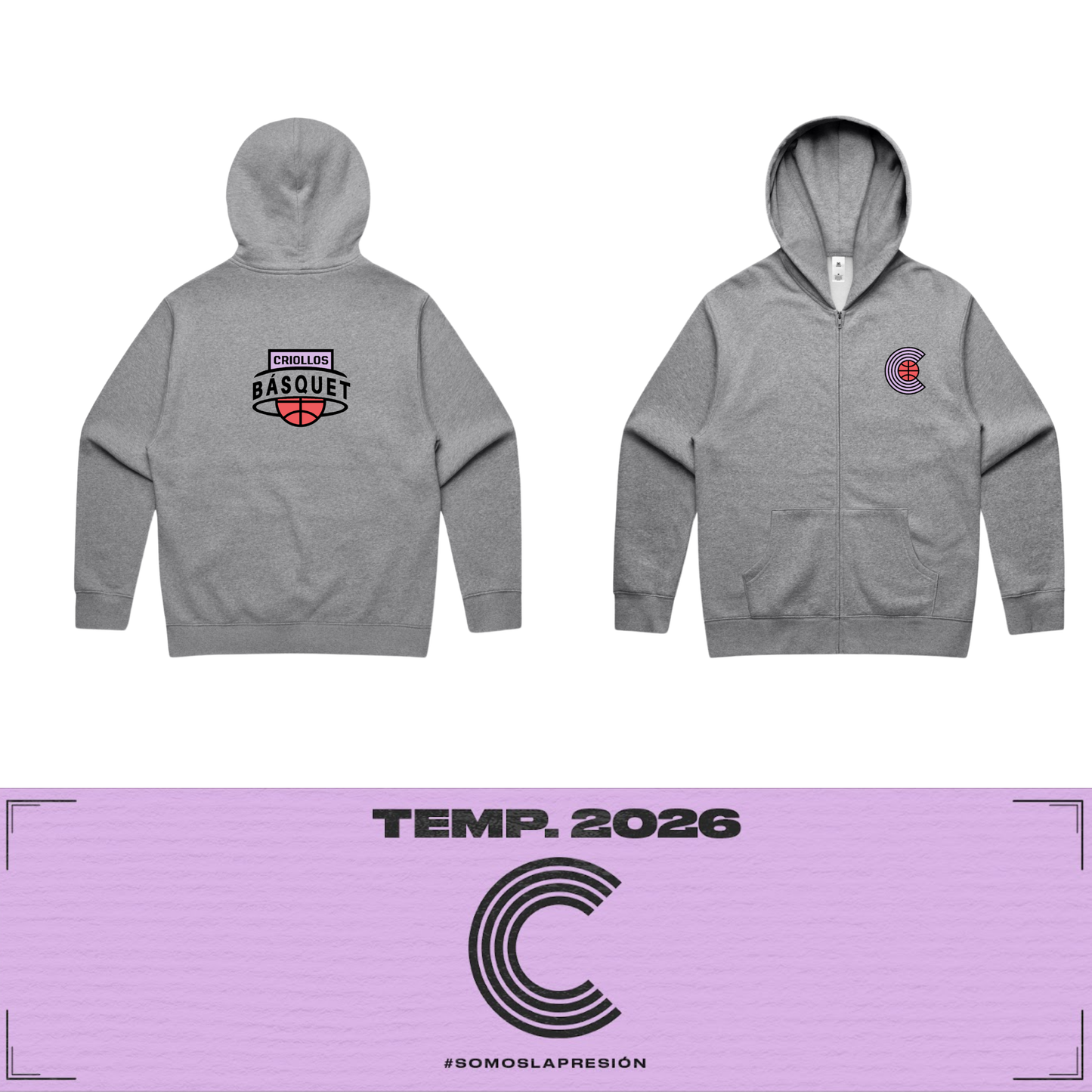Jacket-Criollos Básquet-Gris