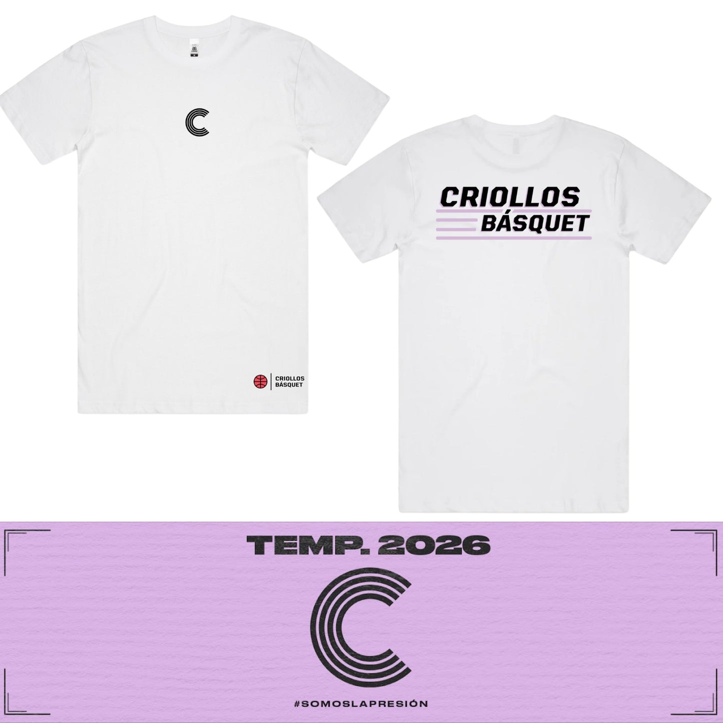 T-Shirt-Criollos Básquet