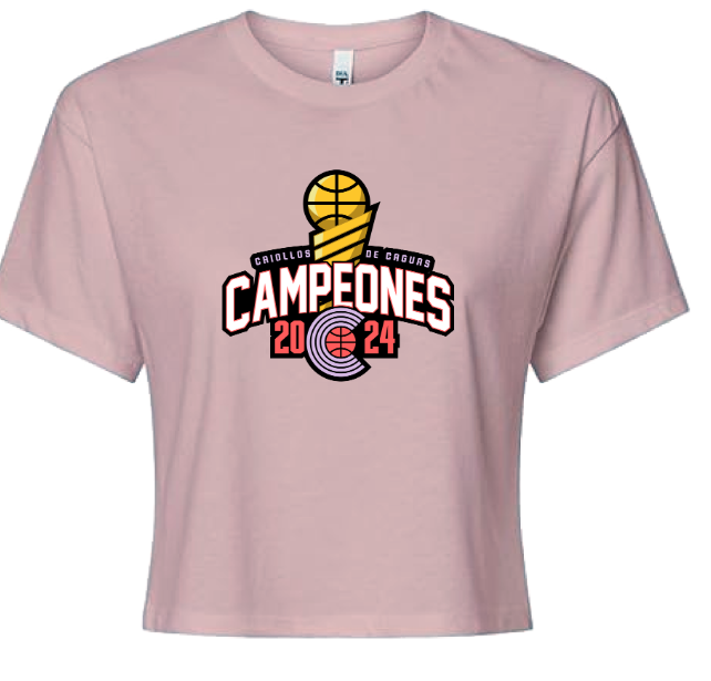 CROP TOP PINK CAMPEONES 2024