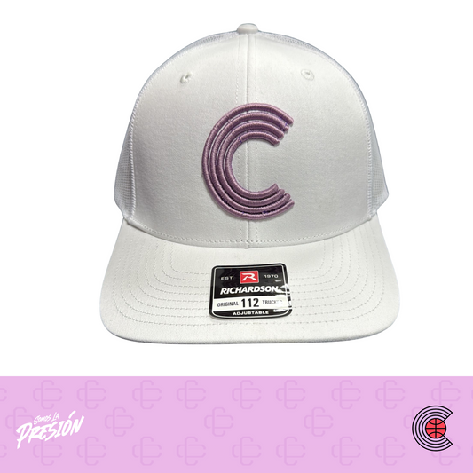 Gorra 4C (Blanca y Violeta)
