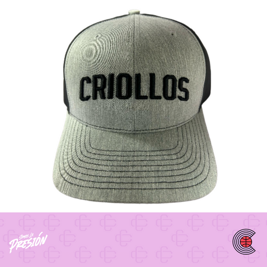 GORRA Criollos (Gris y negra)