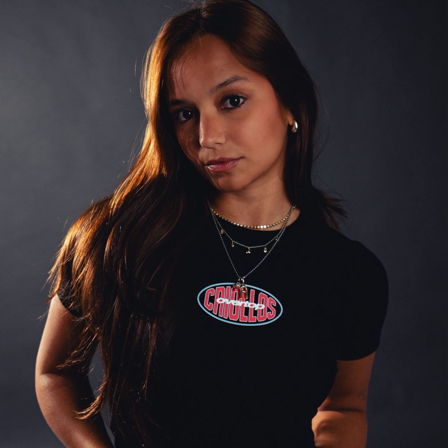 Overtop-Criollos-Baby Tee-Negro