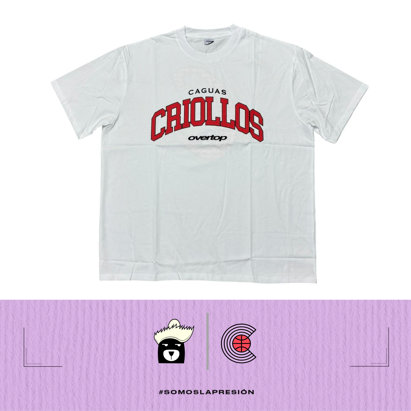 Overtop-Caguas Criollos-T-Shirt-Blanca